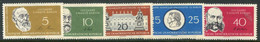 DDR / E. GERMANY 1960 Humboldt University MNH / **.  Michel  795-99 - Unused Stamps