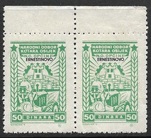 Yugoslavia Revenues Municipals Issues From 1945 Croatia Ernestinovo 50d Pair A.2 - Servizio