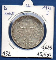 GERMANY - 10 Mark 1972 J XF -  See Photos - SILVER - Andere & Zonder Classificatie