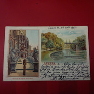 ANVERS LITHOGRAPHIE LE PARC ET CALVAIRE - Antwerpen