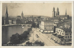 ZÜRICH: Antiquitätengeschäft Messikommer Mit Strassenbahn, Foto-AK ~1925 - Enge