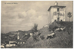 Un Saluto Da STABIO: Berghaus Und Dorfteilansicht Animiert ~1910 - Stabio