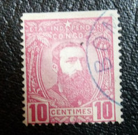 Belgian Congo Belge : 1887  - N° 7 Obli  C= ??,00€ Curiosité      Non Dentelé En Haut - 1884-1894