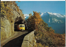 Brünig HASLIBERG: Saurer Postauto In Felspassage 1978 - Hasliberg