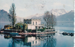 Lac Leman - Ile De Salagnon Et Les Dennts Du Midi - Formato Piccolo Viaggiata Mancante Di Affrancatura – FE390 - Agno