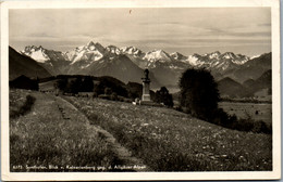 38785 - Deutschland - Sonthofen , Blick V. Kalvarienberg Geg. D. Allgäuer Alpen - Gelaufen 1933 - Sonthofen