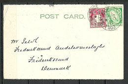 IRLAND IRELAND 1925 Commercial Post Card To Denmark - Storia Postale