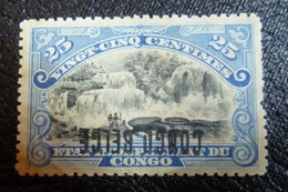 Belgian Congo Belge : 1909  - N° 33 L - Cu  *  -      Cat.=  ??,00€   Curiosité Surcharge Renversée - Unused Stamps