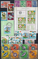 Football, Petit Lot De Timbres Et Blocs. 13 Scans - Used Stamps