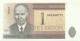 Estonia - 1 Kroon - 1992 - Pick 69 - Unc. - Série AB - Estonia