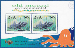 SOUTH AFRICA  1989  COELACANTH DISCOVERY M.S. OLD MUTUEL  S.G. 680 (2) M.S.  U.M. - Blocks & Sheetlets