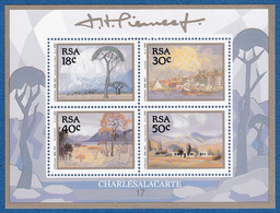 SOUTH AFRICA  1989  J. PIRNEET PAINTINGS M.S.  S.G. MS 693  U.M. - Blocks & Sheetlets