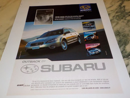 ANCIENNE PUBLICITE PETTER SOLBERG ET FORESTER DE SUBARU  2004 - Sonstige & Ohne Zuordnung