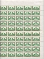 Poste Algérie 3c R.F. -  Feuillet Daté Du 27/02/37composé De 50 Timbres Neufs - Lots & Serien