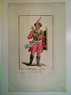 Eurs VII., Ancien Capitaine Hongrois, Kupferstich, Altcoloriert, Duflos Le Jeune, 1780, Original - Estampes & Gravures