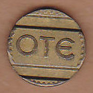 AC -  GREECE GREEK TELEPHONE OTE KEPMA 1963 TOKEN JETON - Monétaires / De Nécessité