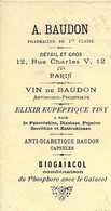 1906 A.BAUDON PHARMACIEN DE 1ERE CLASSE PARIS Pour Vairet Baudot Briqueterie Devenue Musée Ciry Le Noble Saone Et Loire - 1900 – 1949