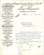 1906 FUMISTERIE INDUSTRIE  LOUIS GUENOT PARIS Pour Vairet Baudot  Briqueterie Devenue Musée Ciry Le Noble Saone Et Loire - 1900 – 1949