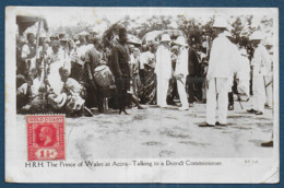 ACCRA - The Prince Of Wales - Talking To A District Commissioner - - Ghana - Gold Coast
