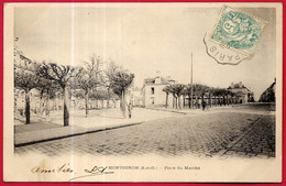 CPA 91 MONTGERON Essonne - Place Du Marché - Montgeron