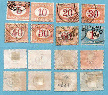 002 Italie, Lot De 8 Timbres Taxe, Voir Description - Taxe