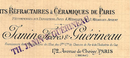 Delcampe - 1906 CERAMIQUES REFRACTAIRES JANIN FR. GUERINEAU Parsi Pour Vairet Baudot Ciry Le Noble Briqueterie Devenue Musée - 1900 – 1949