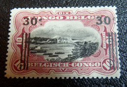 Belgian Congo Belge : 1921  -   N° 89A *  -    Cat.=  55,00€     RéCUPéRATION - Neufs