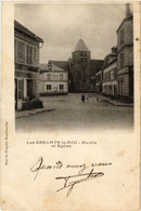 CPA Les ESSARTS-le-ROI - Mairie Et Église (247021) - Les Essarts Le Roi