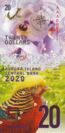 Aurora Islands 20 Dollars 2020 UNC  POLYMER  Emission Privée - Fictifs & Spécimens