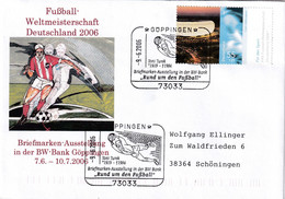 Germany 2006 Cover; Football Fussball Soccer Calcio: Fifa World Cup; Toni Turek; Wunder Von Bern 1954; Göppingen Cancell - 1954 – Switzerland