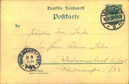 1898, WAIMANNSLUST, Berliner Vorortstempel Auf 5 Pf. GSK Mit Privaten Zudruck Auf Der Rückseute - Macchine Per Obliterare (EMA)