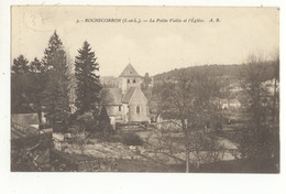 37/CPA  - Rochecorbon - La Petite Vallée Et L'Eglise - Rochecorbon