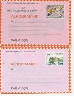 MONACO AEROGRAMMES 503  504  505  506  507 - Airmail