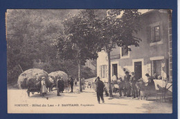 CPA [48] Lozère Portout Hôtel Du Lac Attelages Circulé - Autres & Non Classés