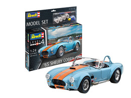 Revell - SET SHELBY COBRA 427 1965 + Peintures + Colle Maquette Kit Plastique Réf. 67708 Neuf NBO 1/24 - Voitures