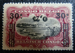 Belgian Congo Belge : 1923  -   N° 104A *  -    Cat.= ??,00€    Curiosité Surcharge Renversée - Nuevos