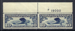 ETATS UNIS P.A. Ca.1927: Paire De Y&T10 BDF Neufs* - 1b. 1918-1940 Nuevos