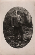 ! Alte Fotokarte , Photo, Frankreich ?, Militaria, Feldpost N. Bayern, Neuaubing, 1. Weltkrieg, 1917, Landsturm, Uniform - War 1914-18