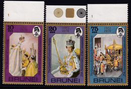 Brunei 1977 Silver Jubilee Sc 229-31 Mint Never Hinged - Brunei (1984-...)