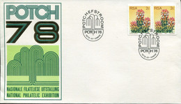 RSA - Republik Südafrika - Commemorative Cover - Stamp Exhibition - Tree Design - Coil Stamps - Cartas & Documentos