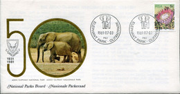 RSA - Republik Südafrika - Commemorative Cover - Fauna National Park, Elephant - Brieven En Documenten