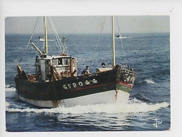 Le Guilvinec Bateau De Pêche GV Me Zad E Oé él é Dadeu St Leijour-rouédeu (mon Père Comme.. Pères.. Traineur De Filet) - Pêche