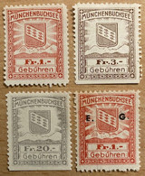 Fiskalmarken / Gebührenmarken Gemeinde Münchenbuchsee BE - Revenue Stamp Switzerland - Steuermarken