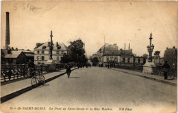 CPA Ile St-DENIS - Le Pont De St-DENIS Et La Rue Méchin (740347) - L'Ile Saint Denis