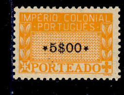 ! ! Portuguese Africa - 1945 Postage Due 5$00 - Af. P09 - MH - Africa Portuguesa