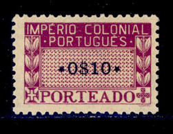 ! ! Portuguese Africa - 1945 Postage Due 0$10 - Af. P01 - MH - Africa Portoghese