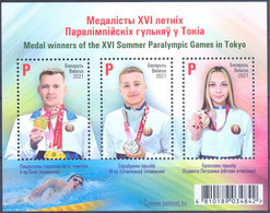 2021. Belarus, Medal Winners Of The Paralympic Games Tokyo 2020, S/s,  Mint/** - Belarus