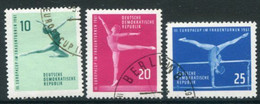 DDR / E. GERMANY 1961 Women's Gymnastics Used  Michel  830-32 - Oblitérés