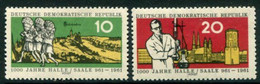 DDR / E. GERMANY 1961 Millenary Of Halle MNH / **  Michel  833-34 - Nuevos