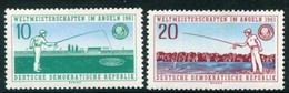 DDR / E. GERMANY 1961 Angling World Championship MNH / **  Michel  841-42 - Nuovi